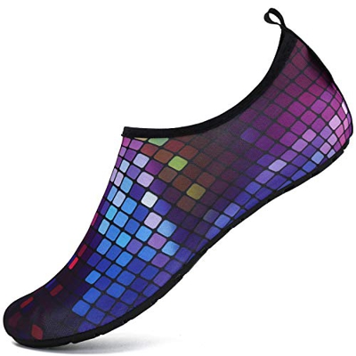 SAGUARO Hombre Mujer Zapatos de Agua Playa Escarpines Zapatillas de Deportes Acuáticos Buceo Surf Snorkel Yoga Piscina, Morado 38/39