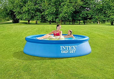 PRGN Piscina elevada Easy 28108NP Intex redonda, 244 x 61 cm, con bomba de filtro