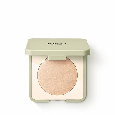 Kiko Milano Green Me Highlighter 101 Champagne Gold Iluminador Facial en Polvo
