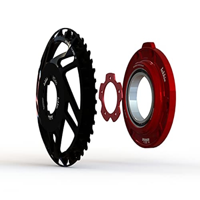 BMC-World | Lekkie Bling Ring - Juego completo de 40T para Bafang BBS03 BBSHD, cadena de piñón, funda de disco, espaciador, bicicleta, bicicleta eléct