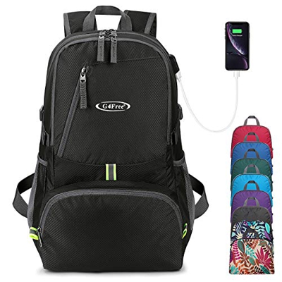 G4Free 40L Mochila Plegable Mochila de Viaje Ligera para Caminar Mochila Práctica para Acampar Mochila al Aire Libre para Viajar Camping Ciclismo Send