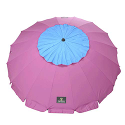 Novedad! Sombrilla 240cm con Espiral y Poste de Recorrido Total. Rosa precio