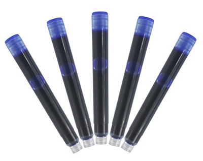 Abcsea 30 Cartuchos De Tinta Internacionales Del Tamaño De Las Pc Para Caber Las Plumas De Fuente - azul