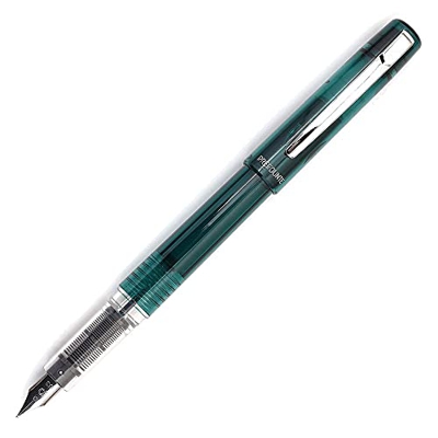 Platinum Prefount Dark Emerald - Pluma estilográfica (mediana)