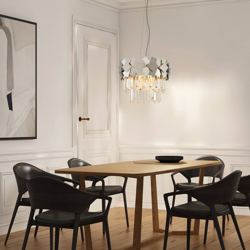 Lucande Miraia lámpara colgante de cristal, espejo en oferta