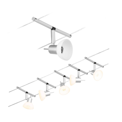 Imagen de Paulmann Wire Sheela sobre cable, 5 luces 5m cromo al mejor precio Paulmann Wire Sheela sobre cable, 5 luces 5m cromo en oferta