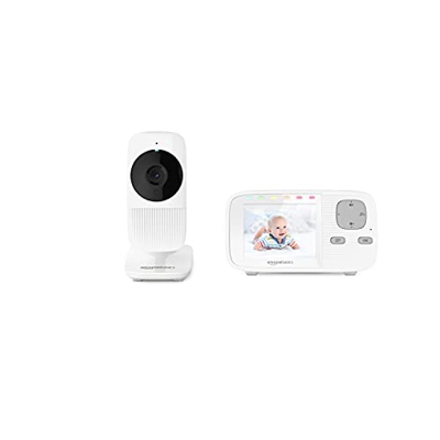 Amazon Basics - Sistema para vigilancia de bebé con pantalla a color y 2 vías de conversación
