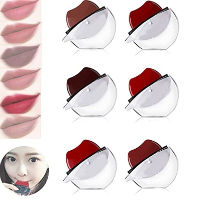 XIANGSFHKER 6 PCS Lazy Lipstick Mate, Easy Lazy Lipstick, Sexy Matte Lipstick Maquillaje Pigmento de Larga duración Impermeable Nutritivo Terciopelo L