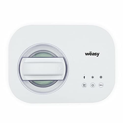 Weäsy YUM135 Máquina Para Hacer Helados Caseros, Potencia 100 W, Capacidad 1 Litro, Función Retención Frío, Preparación 60 Min, Pantalla Táctil, Acero