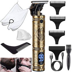 Maquina Cortar Pelo,Cortapelos Hombre Profesional,Recortadora Eléctrica Maquina de Afeitar con LED Pantalla,Carga Rápida USB Inalámbrica Cortadora de  características