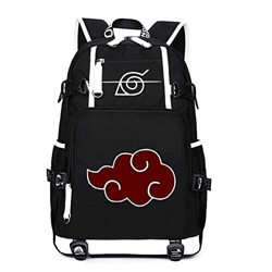 Naruto Sasuke Sharingan Akatsuki Red Cloud Mochila Escolar características
