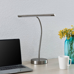 Lindby Nikali lámpara de mesa LED, níquel precio
