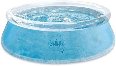 well2wellness® Quick-Up - Piscina oscilante (diámetro de 244 x 76 cm), transparente
