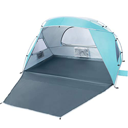 Forceatt 2-3 Personas Tienda de Sombra para Acampar en la Playa, Protector Solar UPF50 +, instalación Simple Ligera y fácil de Transportar, se prefier precio
