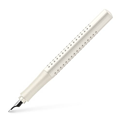Faber-Castell 140820 - Estilografica grip 2010. Leche de coco. M.