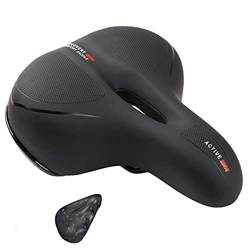 CHRERNA Sillín de Bicicleta, Sillín Bicicleta MTB Gel Hombre Mujer ,Cojín Asiento Bici Reflectante a Prueba de Golpes Sillín Ciclismo para Bicicleta M características