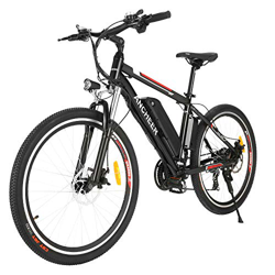 ANCHEER Bicicleta eléctrica de montaña, 26"/27,5 Pulgadas, Bicicleta eléctrica con batería de Litio de 8 Ah/10 Ah/12,5 Ah y Marchas Shimano de 21 velo precio