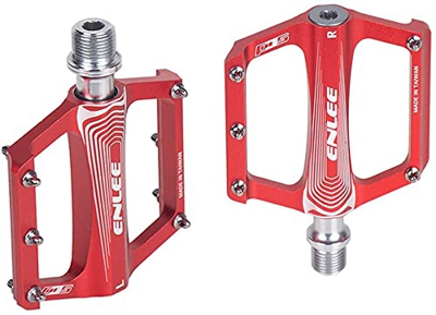 Pedales de Bicicleta Pedales de Bicicleta de montaña ultraligeros Pedales de Bicicleta de Aluminio de 9/16 "con rodamientos sellados y 10 pasadores An