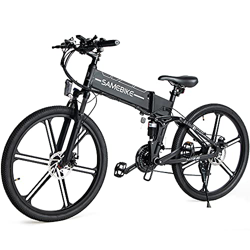 SAMEBIKE LO26-II Ebike Bicicleta de Montaña de 26 Pulgadas, Bicicleta Eléctrica Plegable para Adultos 500W 48V 10AH, Shimano de 7 Velocidades, con Med precio