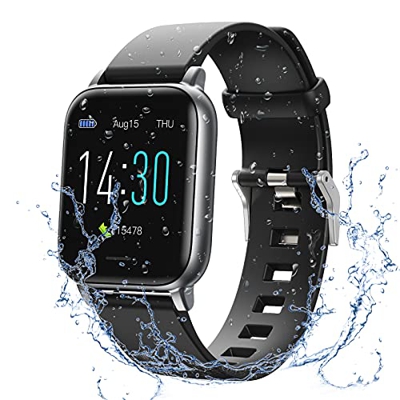 Reloj Inteligente,Reloj Inteligente Impermeable IP68 con Monitor de Sueño Pulsómetros Cronómetros Contador de Caloría,Pulsera de Actividad Inteligente