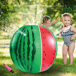 Faffooz Bola De Aspersor Inflable, 60 cm Bola De Juguete para NiñOs Bola De Chorro De Agua Bola de rociador de Agua para Exteriores para Jardín, Exter precio