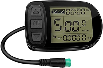 KT-LCD5 Pantalla y Panel de Control 24V / 36V / 48V Conector Waterproof Compatible con Controladora KT de Bicicleta eléctrica