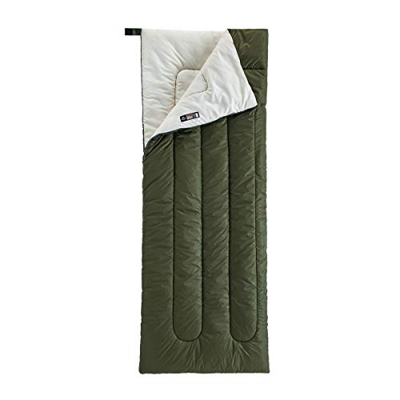 Naturehike Saco de dormir de algodón para 3 estaciones, rectangular, para camping, al aire libre, ultraligero, portátil, de algodón, color verde milit