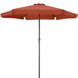 Kingsleeve Sombrilla XXL 330cm Terracota con manivela repelente al agua parasol playa jardín protección características