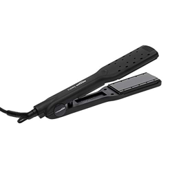 Amazon Basics - Plancha de pelo de cerámica y PTC, húmeda a seca, placa de 3,8 cm, color negro precio