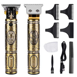 RiRGI - Cortapelos profesional, para hombre, recortadora de pelo, barba, barba, eléctrica, recortadora y precisión, impermeable, con 3 peines para dif características