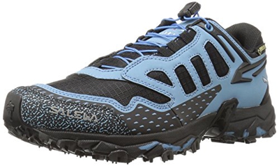 Salewa Ws Ultra Train Gtx, Zapatillas de Senderismo Mujer, Multicolor (Black/Blue 0931), 37