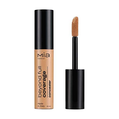MIA Makeup Beyond Full Coverage Concealer Ultra-durable fluid concealer for a natural, luminous finish (Hazelnut)