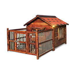 Casa para perros, mascotas, gatos, casa para perros, refugio de madera para perros y gatos, casa para cachorros resistente a la intemperie, habitación características