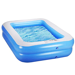 Piscina familiar rectangular para niños, piscina familiar hinchable para niños, adecuada para adultos, piscina simple en el patio trasero, fiesta en e precio