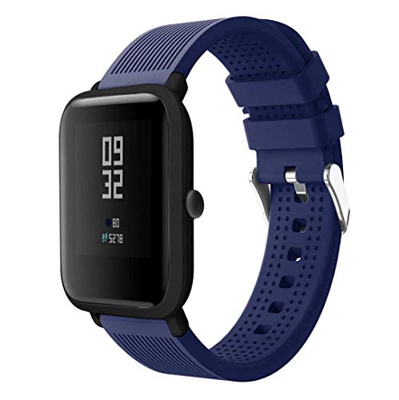 Correas Xiaomi Huami Amazfit Bip, CNBOY Deporte Suave Silicona Reloj Banda Wirstband Accesorios para Huami Amazfit Bip Watch (Azul)