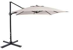 SORARA Roma Deluxe Sombrilla Jardín, Arena, 3 x 3 m, 360 Giratorio en oferta