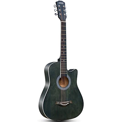 XYF 38"Guitarra Acústica, Guitarra para Folk Cutaway Basswood, Kits De Guitarra Profesional, 6 Cuerdas De Acero para Adultos Y Adolescentes Principian