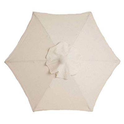 POHOVE Parasol de repuesto para patio, para mesa de mercado, para exteriores, para sombrilla de 6.6/9 pies, 8 varillas a prueba de agua, duradero, par
