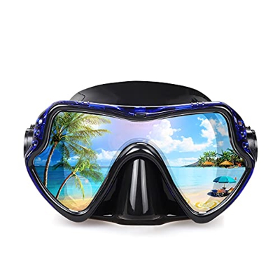EXP VISION Mascara Buceo Adulto, Equipo de Buceo Profesionales con vista amplia for Men Women Mascara Snorkel, Gafas Buceo en Silicon para adultos, ni