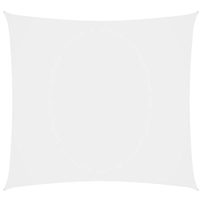 vidaXL Toldo Parasol Lona Protector Solar Sombra de Patio Jardín Terraza Balcón Parque Exterior de Vela Rectangular Tela Oxford Blanco 3,5x4,5 m