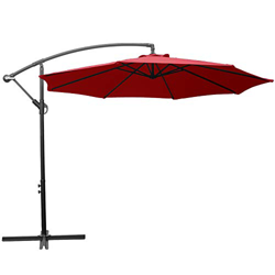 AXT SHADE Sombrilla Parasol Sombrilla Exterior 300CM, Sombrilla Voladiza,con Mecanismo de Manivela para Exterior,Jardín,Patio,Pool-Red características