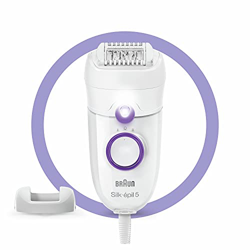 Braun Silk-Epil 5-505 Power Depiladora de mujer para los primeros usos, depilación delicada con hilo para una alimentación sin interrupciones, blanco/ en oferta