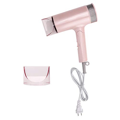 Secador de Pelo Plegable de Iones Negativos, Secador de pelo 1500W, Ajuste de Control de Temperatura de Tres Niveles, Secador de Pelo con Protección c