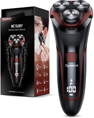 DynaBliss DBS220 - Afeitadora eléctrica en seco y húmedo para hombre (IPX7, recargable, con recortador de precisión e indicador LED, autonomía de 120 