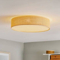 Plafón Jute con pantalla beige, Ø 58 cm precio