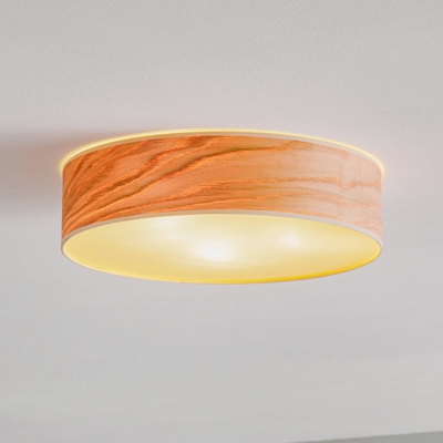 Plafón Tsuri L, Ø 40 cm, roble