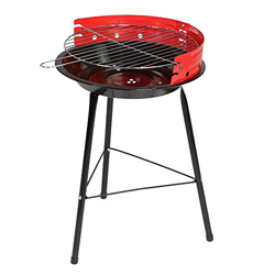 Ldk Garden Barbacoa de carbón y Estructura de Acero roja, Rojo-Negro, 34x12x55 cm en oferta