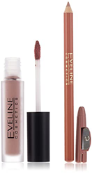 Eveline Oh! My Lips Matt Lip Kit Liquid Matt Lipstick And Contour Lip Liner 0 50 G, Nude Neutral, Vanilla precio