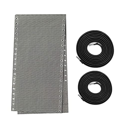 AUTUUCKEE Zero Gravity Sillas Tela, Tumbona plegable Silla de playa reclinable de repuesto con cordones reclinables para el hogar al aire libre (gris)