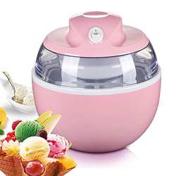 WZLJW Postre Helado Maker niños, Soft Serve Ice Cream Machine hogar, casero eléctrico Fabricante de Helados con Construido en el congelador Rosa ggsm características
